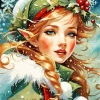 Elf Aesthetic Christmas Diamond Painting