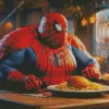 Fat Spiderman Diamond Painting