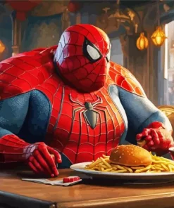 Fat Spiderman Diamond Painting