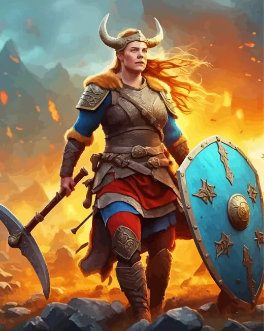 fat viking Diamond With Numbers Fat Viking Diamond Painting