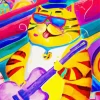 Fat Yellow Musician Cat Diamond Painting