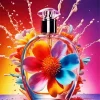 Flower Perfume Bottle Art Diamond Painting