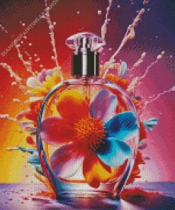 Flower Perfume Bottle Art Diamond Painting