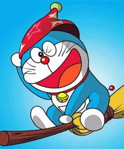 Flying Doraemon Diamond Painting