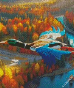 Flying Duck Art Diamond Painting
