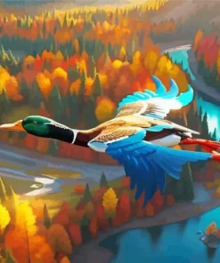 Flying Duck Art Diamond Painting