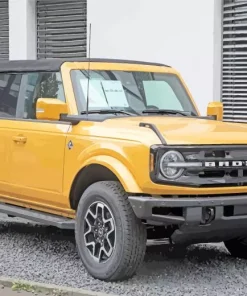 Yellow Ford Bronco Diamond Painting