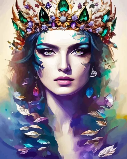 forest queen art Diamond Paintings Forest Queen Art Diamond Painting