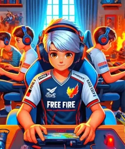 Free Fire Players Diamond Painting