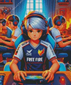 Free Fire Players Diamond Painting