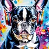 French Bulldog With Headphones Diamond Painting