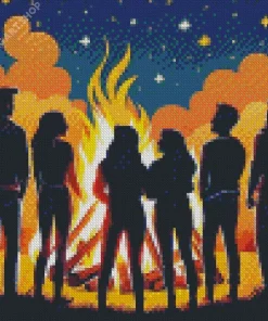 Friends Silhouette Diamond Painting
