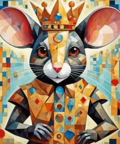 Geometric Abstract Mouse Diamond Painting