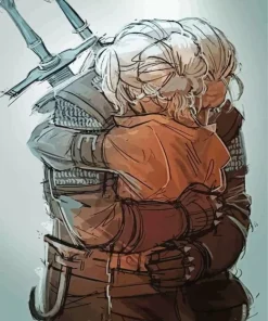 Geralt And Ciri Art Diamond Painting