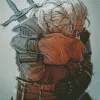 Geralt And Ciri Art Diamond Painting