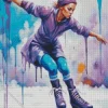Girl Ice Skating Diamond Painting