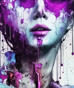 Girl Melting Art Diamond Painting