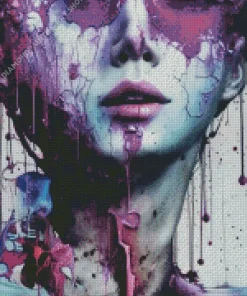 Girl Melting Art Diamond Painting