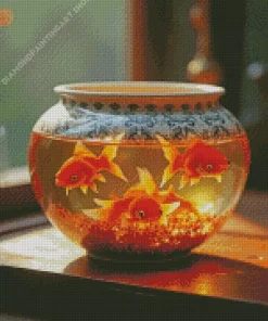 Goldfish In A Bowl Diamond Painting