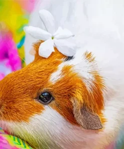 Guinea Pig Flower Diamond Painting