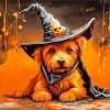 Halloween Dog Art Diamond Painting