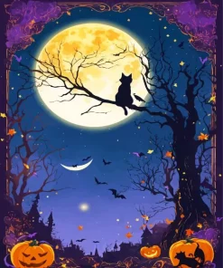 Halloween Tree Diamond Painting