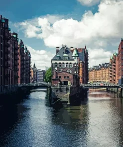 Hamburg River Diamond Painting