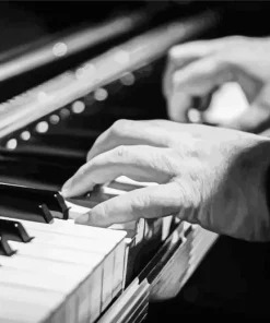Hands Playing Piano Diamond Painting