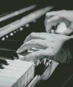 Hands Playing Piano Diamond Painting