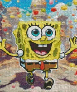 Happy SpongeBob Diamond Painting