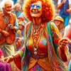 Happy Hippie Grandma Diamond Painting