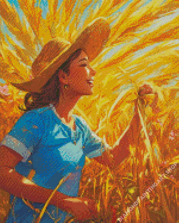 harvest girl Diamond By Numbers