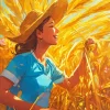 Harvest Girl Diamond Painting