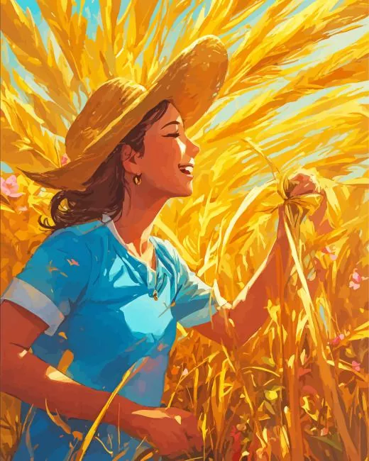 harvest girl Diamond Paintings Harvest Girl Diamond Painting