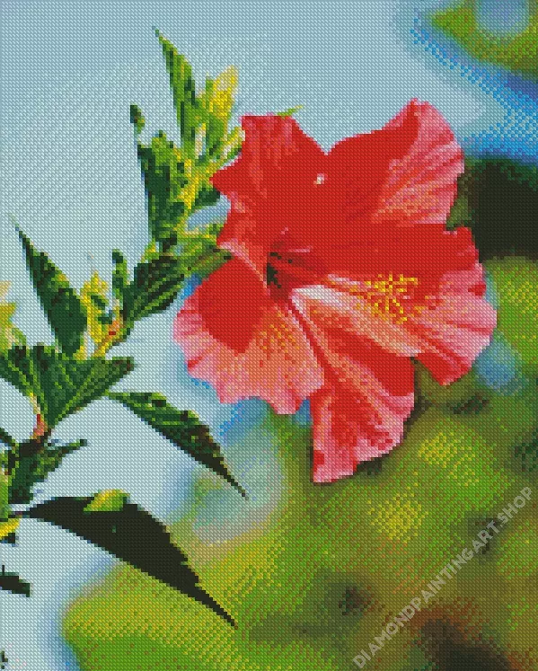 hawaiian flower Diamond By Numbers Hawaiian Flower Diamond Painting