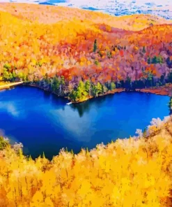 Heart Lake Canada Diamond Painting