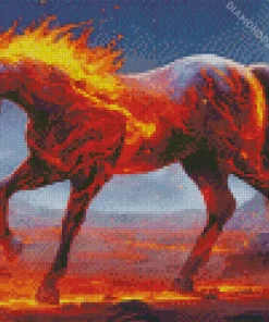 Hell Horse Diamond Painting