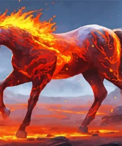 Hell Horse Diamond Painting