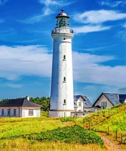 Hirtshals Fyr Lighthouse Diamond Painting