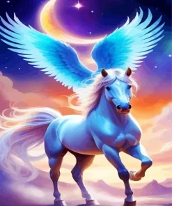 Horse With Wings Diamond Painting