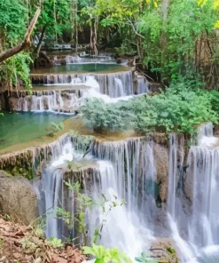 Huay Mae Khamin Waterfall Diamond Painting