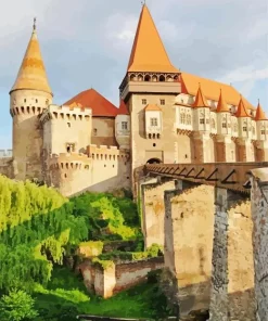 Hunyad Castle Romania Diamond Painting