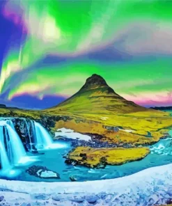 Iceland Kirkjufell Mountain Diamond Painting