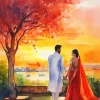 Indian Couple Diamond Painting