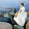Inger On The Beach By Edvard Munch Diamond Painting
