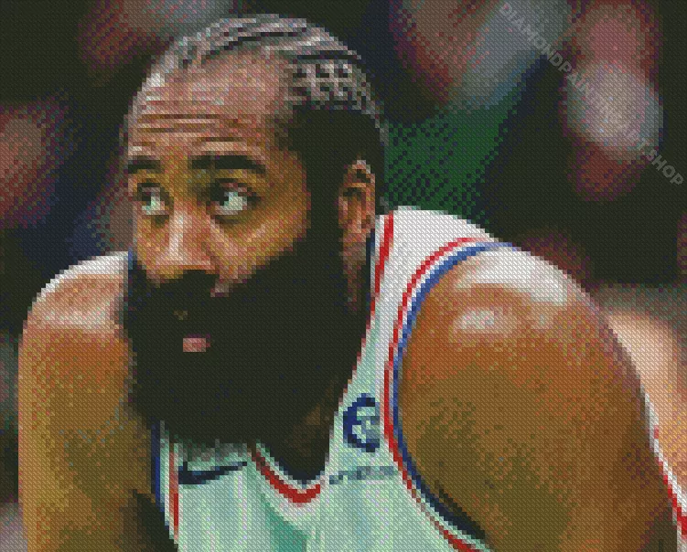 james harden Diamond With Numbers