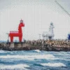 Jeju Red Horse Lighthouse Diamond Painting
