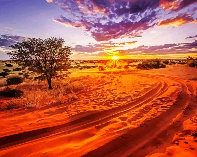 kalahari desert Diamond Paints Kalahari Desert Diamond Painting