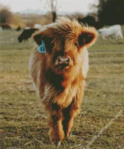 Miniature Cow Diamond Painting