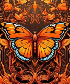 Monarch Butterfly Art Diamond Painting